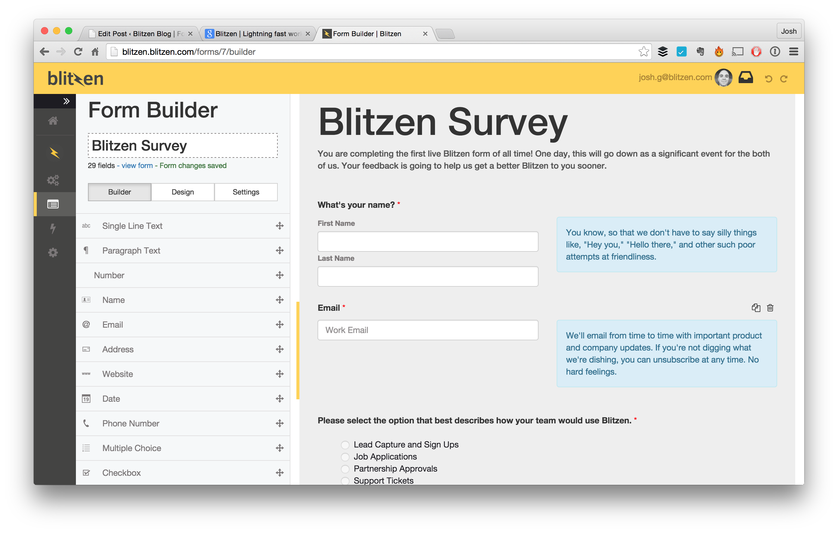 Online Form Builder, Custom Online Forms